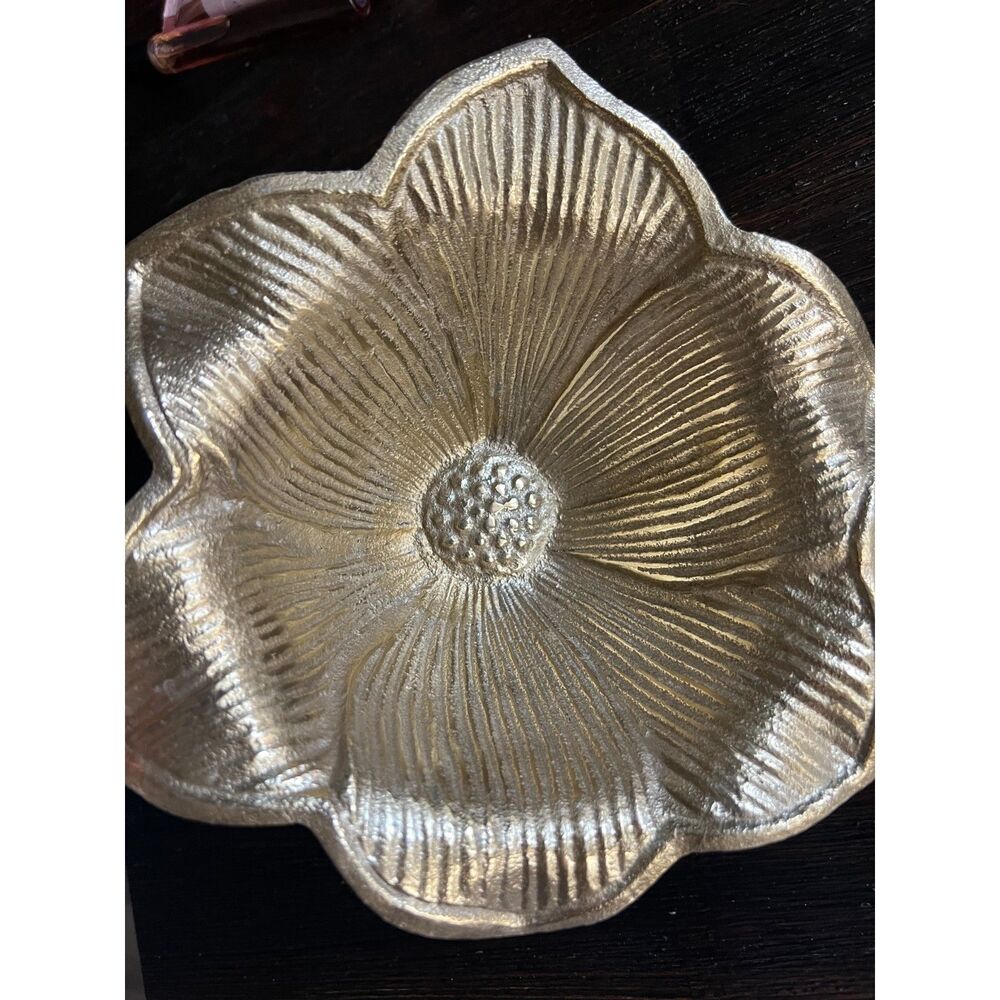 Gold Flower Purse Bowl